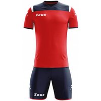 Zeus Kit Vesuvio Trikot-Set 2-teilig Navy Rot