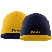 Zeus Wende Beanie Wintermütze Gelb Navy