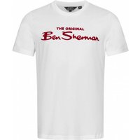 BEN SHERMAN Flocked Logo Herren T-Shirt 0076268-010