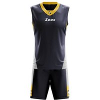 Zeus Kit King Basketball Trikot + Shorts blu/giallo