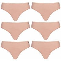 MONT EMILIAN "Nimes" Damen Tanga 6er-Pack rosa