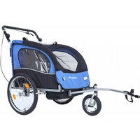 Øvre Eidfjord "Alpström" 2-in-1 Fahrradanhänger Kinderwagen blau
