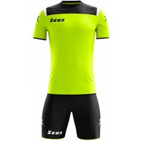 Zeus Kit Vesuvio Trikot-Set 2-teilig Schwarz Neon Gelb