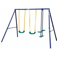 MUWO "Tabalu" Spielgerüst mit 2 Schaukeln und Wippe