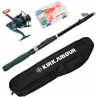 KIRKJUBØUR® "Agnatha" Teleskop-Angelrute Set 2,70 m
