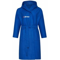 Zeus Unisex Accapatoio In Microfibra Blu