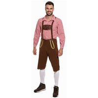 Trachtenset Herren Oktoberfest-Kostüm MIESEPETER® rot