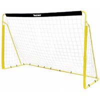 MUWO Fußballtor aus Stahl 240 x 150 cm schwarz/gelb
