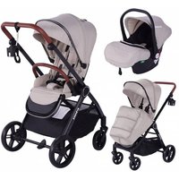 Barmøya 3-in-1 Kombi-Kinderwagen Komplettset beige
