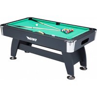 MUWO "Winner Pro" Billardtisch 183x102x81 cm schwarz grün