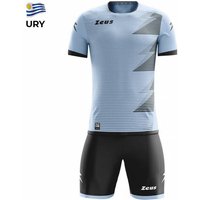 Zeus Mundial Teamwear Set Trikot mit Shorts sky schwarz