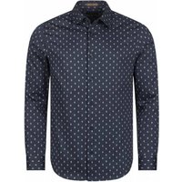 TED BAKER Ardea Dot Herren Langarm Hemd 272171-NAVY