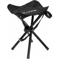 KIRKJUBØUR® "Freydis" klappbarer Vierbein Outdoor Hocker schwarz
