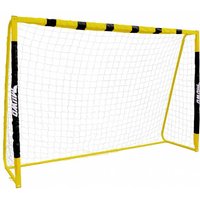 MUWO großes Fußballtor aus Stahl 3 x 2 m schwarz/gelb