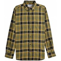 Lambretta Brushed Check Shirt Herren Langarmhemd RWIS1464-KHAKI