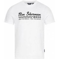 BEN SHERMAN Feel the Groove Herren T-Shirt 1012965-WHITE