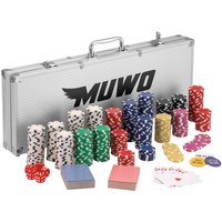 MUWO "All In" Pokerkoffer-Set mit 500 Chips
