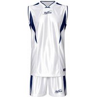 Zeus Kit Sante Basketball Trikot + Shorts bianco/blu