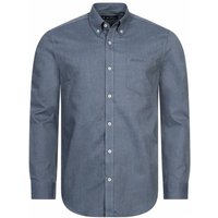BEN SHERMAN Oxford Herren Langarm Hemd 0077857-DARKBLUE