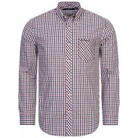 BEN SHERMAN House Check Herren Langarm Hemd 0077861-RED