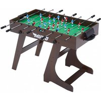 MUWO "Mondial" Indoor faltbarer Tischkicker braun