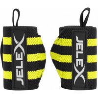 JELEX Strong Fitness Handgelenkbandagen schwarz-gelb