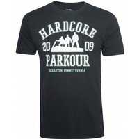THE OFFICE Hardcore Parkour Herren T-Shirt UNMTS033BLK