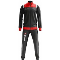 Zeus Tuta Relax Vesuvio Herren Trainingsanzug Rot Grau — Bild 1