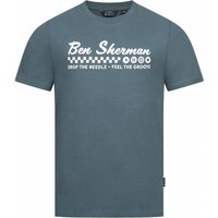 BEN SHERMAN Feel the Groove Herren T-Shirt 1012965-TEAL