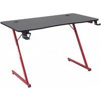 MUWO "Vision" E-Sports Gamingtisch schwarz/rot