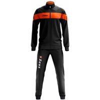 Zeus Tuta Apollo Herren Trainingsanzug Schwarz Neon Orange