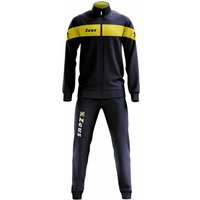 Zeus Tuta Apollo Herren Trainingsanzug Navy Gelb — Bild 1