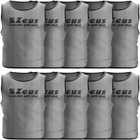 Zeus 10er-Pack Trainingsleibchen Grau
