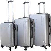 VERTICAL STUDIO "Linköping" Koffer 3er-Set 20" 24" 28" silber