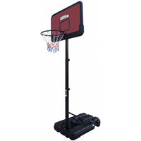 STREETSKILLER höhenverstellbarer Outdoor Basketballkorb 2,00 - 3,05 m rot/schwarz