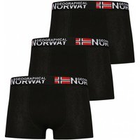 Geographical Norway Herren Boxershorts 3er-Pack schwarz Pack-3-Black — Bild 1