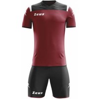 Zeus Kit Vesuvio Trikot-Set 2-teilig Dunkelrot Schwarz