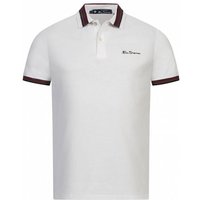 BEN SHERMAN House Collar Herren Polo-Shirt 0078169NR-WHITE
