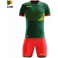 Zeus Mundial Teamwear Set Trikot mit Shorts grün rot