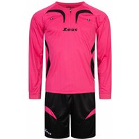 Zeus Herren Schiedsrichter Set Trikot mit Shorts Fuxia