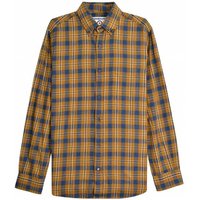 Lambretta Brushed Check Shirt Herren Langarmhemd RWIS1465-MSTARD