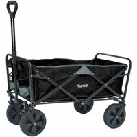 MUWO faltbarer Bollerwagen 100 L, max. 110 kg schwarz