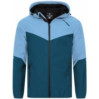 KIRKJUBØUR® "Njordr" Herren SOFTSHELLjacke 10.000 mm Wassersäule blau/hellblau — Bild 1