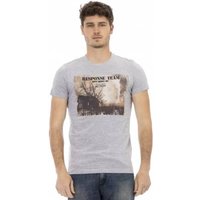TRUSSARDI Action Herren Wild Side T-Shirt Grau 2AT03D013