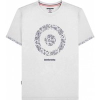 Lambretta Paisley Target Tee Herren T-Shirt SS4012-WHITE