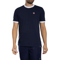 Fila Vintage Marconi Crew Neck T Shirt Navy