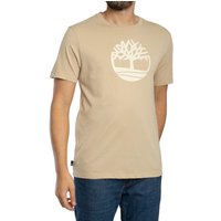 Timberland KENNEBEC RIVER TREE LOGO SHORT-SLEEVE TEE men's T shirt in Beige