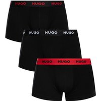 Hugo Red Trunks Triple Pack In Charcoal - XL