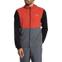 Under Armour Velociti Men's Hooded Jacket Ultimate Black / Heritage Red / Reflective XXL