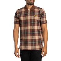 Lyle And Scott Archive Tartan Polo Shirt Brown